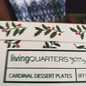 Cardinal dessert plates